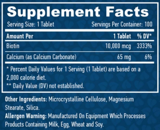 Haya Labs Biotin Maximum Strength 10,000 mcg - 100 таб 4843619326 фото