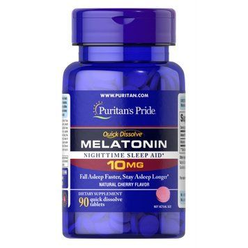 Quick Dissolve Melatonin 10mg Strawberry - 90 tabs 100-32-2195068-20 фото