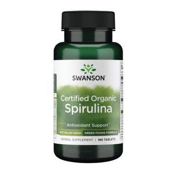 Certified Organic Spirulina 500mg - 180 tabs 100-65-3295022-20 фото