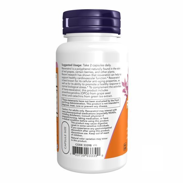 Resveratrol 50 mg - 60 vcaps 2022-10-0105 фото