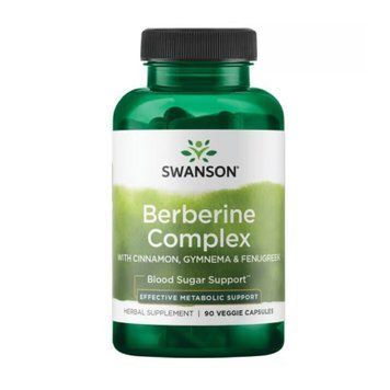 Berberine Complex with Cinnamon Gymnema & Fenugreek - 90 vcaps 100-43-8395755-20 фото