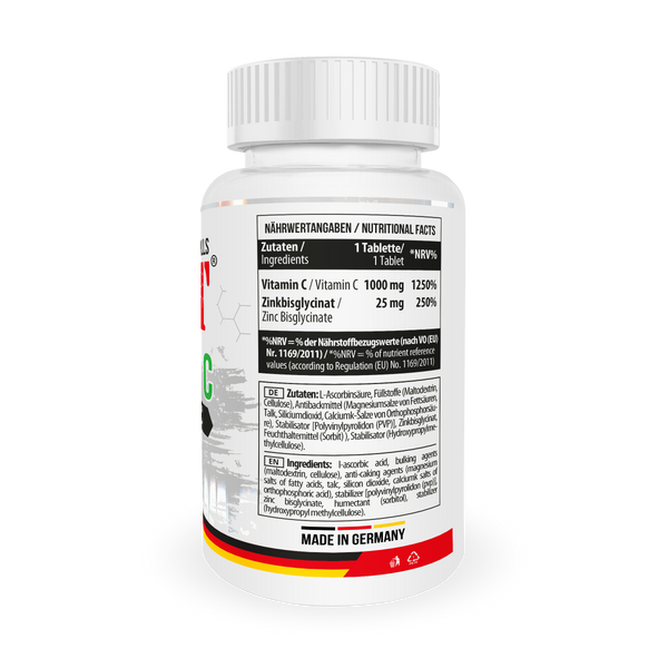 MST&reg; VITAMIN C 1000 + ZINС CHELATE | Вітамін Ц + Цинк Хілат 100 таблеток 6487737 фото