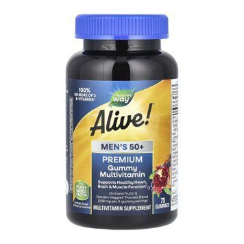 Alive!&reg; Men's 50+ Gummy - 75 gummies 2023-10-2169 фото