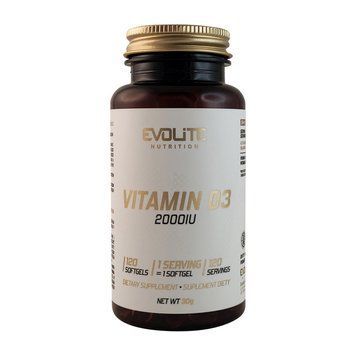 Evolite Nutrition Vitamin D3 2000 IU (120 sgels) 000028345 фото
