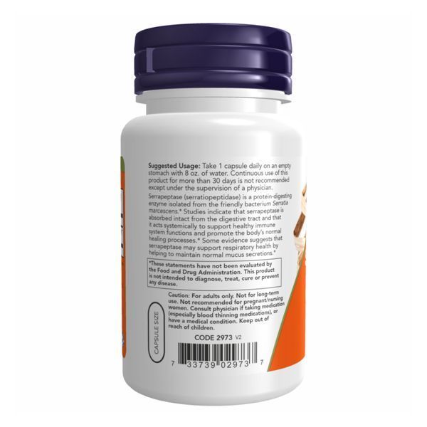 Serrapeptase 60,000 Units - 60 vcaps 2022-10-1706 фото