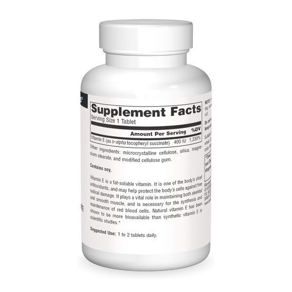 Vitamin E 400 IU D-Alpha Tocopherol - 50 tabs 2023-10-6155 фото