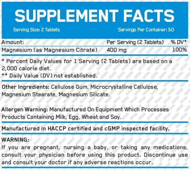 Everbuild Nutrition Magnesium Citrate 200 мг - 100 таб 57873475 фото