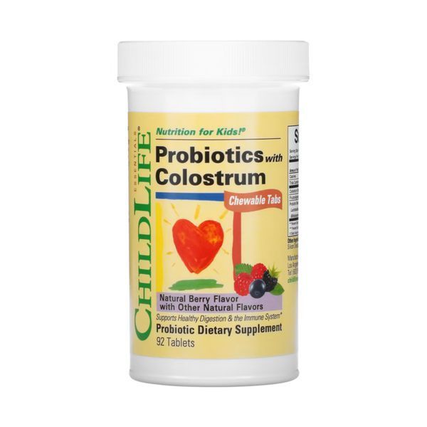 Probiotics with Colostrum Chewable - 90 tabs Natural Berry 2023-10-3471 фото