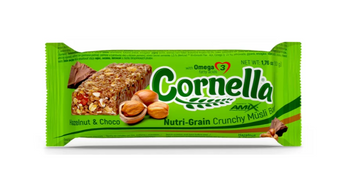 Amix Батончик Cornella Crunchy Muesli Bar, 50 г - лісовий горіх та шоколад 766897757 фото