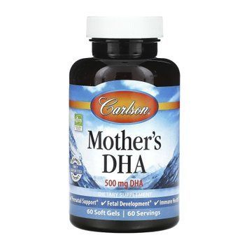 Mother's DHA 500mg - 60 softgels 2023-10-3891 фото