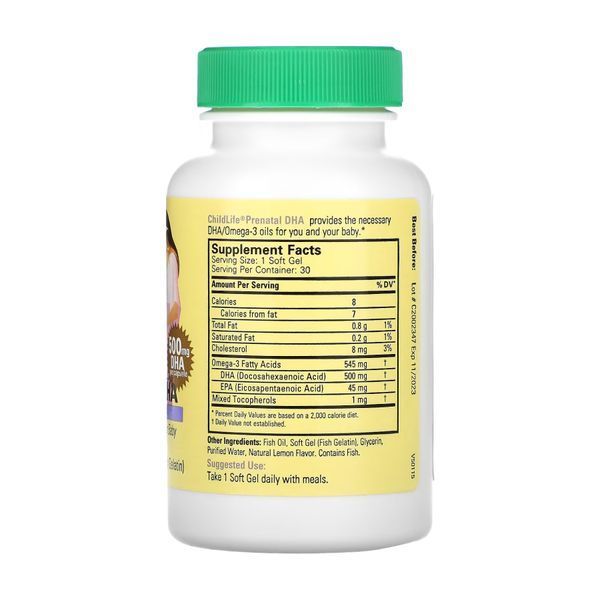 Prenatal DHA - 30 softgels 2023-10-3472 фото