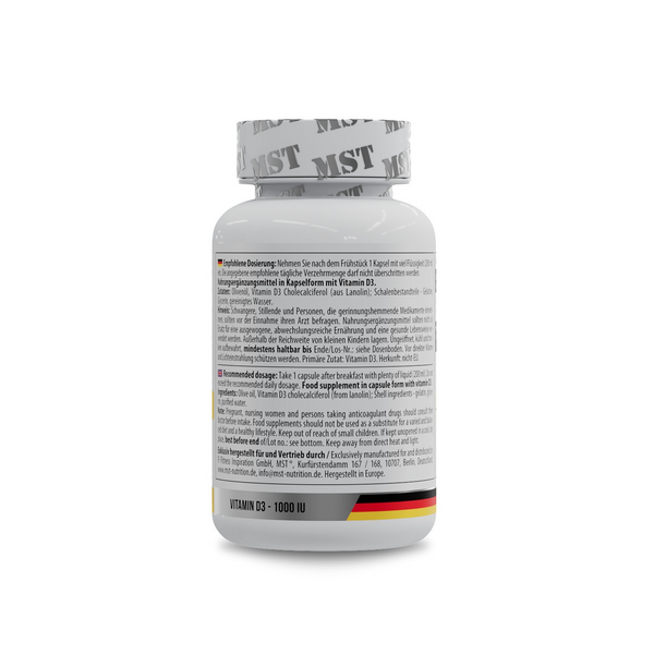 MST&reg; Vitamin D3 1000 IU 120 softgels | MST&reg; Вітамін Д3 1000 МО 120 м&rsquo;яких капсул 6700387 фото