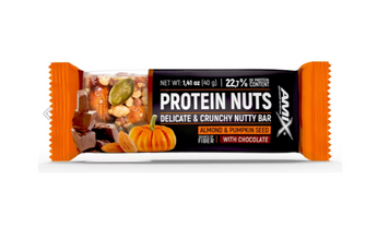 Amix Батончик Protein Nuts Crunchy Nutty Bar, 40 г - мигдаль та гарбузове насіння 54845984 фото