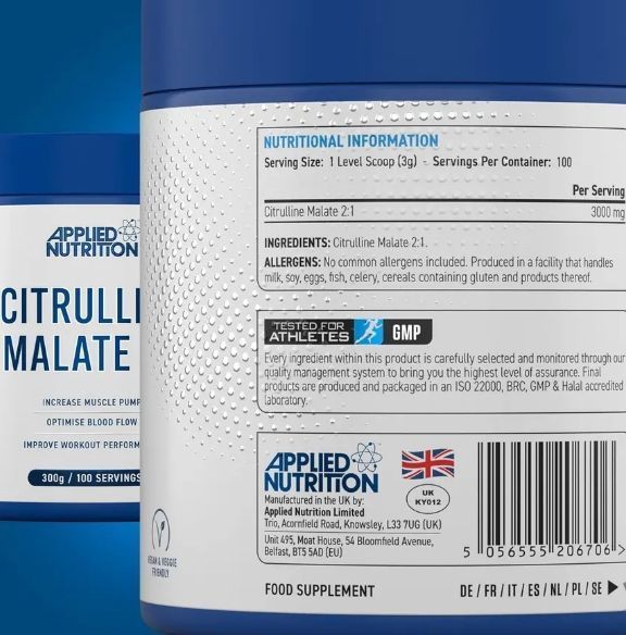 Applied Nutrition Citrulline Malate 2:1 300 g 367526776 фото
