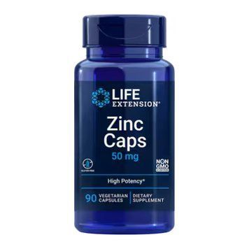 Zinc Caps 50mg - 90 veg caps 2023-10-2656 фото
