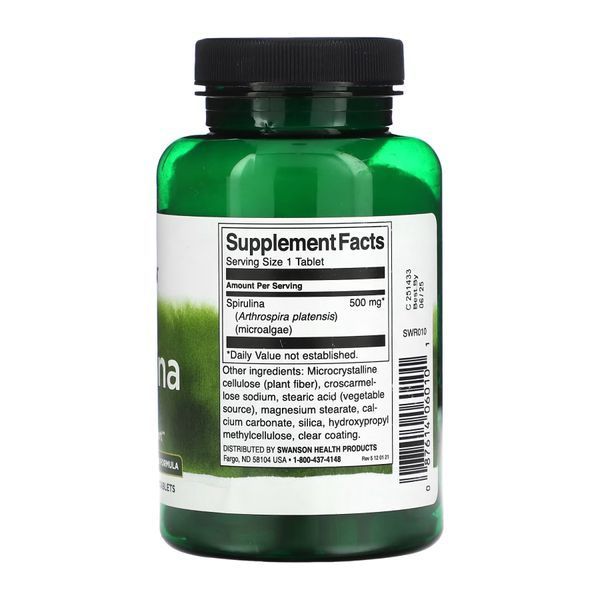 Spirulina 500mg - 180 tabs 2023-10-4060 фото