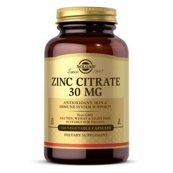 Zinc Citrate 30mg - 100 vcaps 2022-10-1554 фото