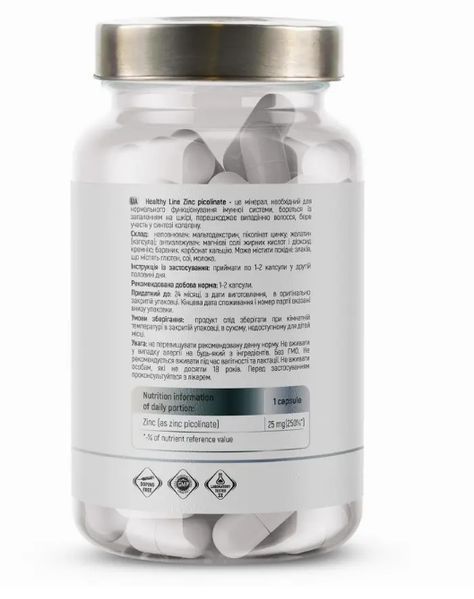 Sport Generation Healthy Line Zinc Picolinate 25 mg 60 caps 56573354 фото