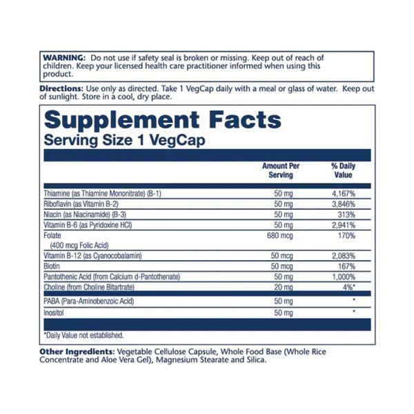 Vitamin B-Complex 50mg - 50 vcaps 2023-10-3151 фото