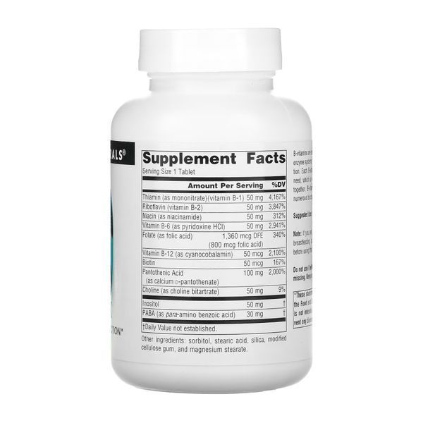 Vitamin B-50 Complex 50mg - 100 tabs 2023-10-2682 фото