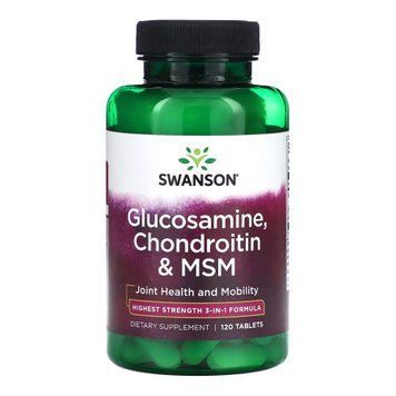 Glucosamine, Chondroitin & Msm Highest Strength3-in-1 Formula - 120 tabs 2023-10-4063 фото