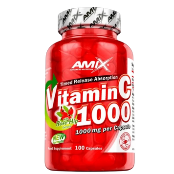 Вітамін С + екстракт шипшини, Amix, C-Vitamin + Rose Hips 1000111 фото