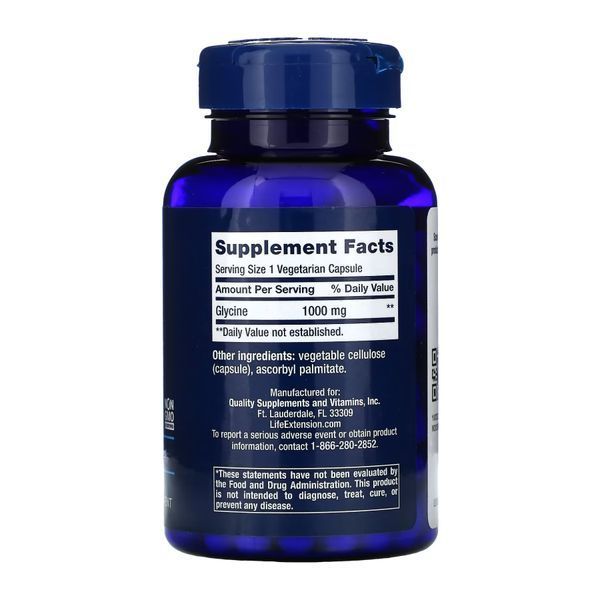 Glycine 1000 mg - 100 vcaps 2022-10-1901 фото