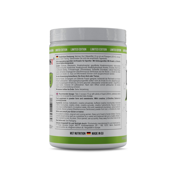 MST&reg; Creatine Kick 7in1 Зелене яблуко 100 порцій 1000 грамів 2663325 фото