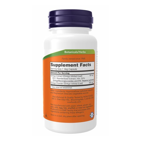 Ginkgo Biloba 60 mg - 120 vcaps 2022-10-2320 фото