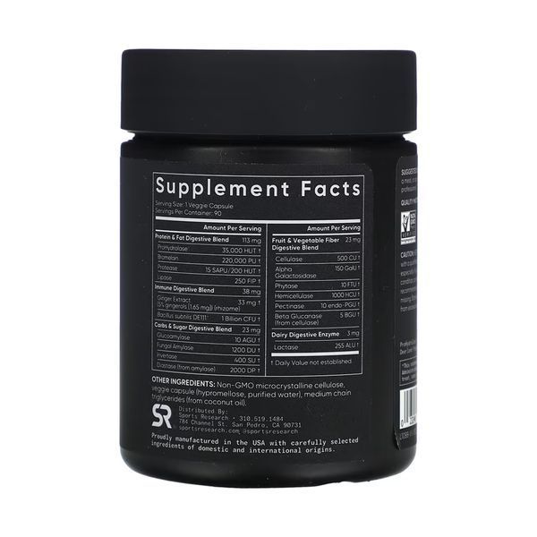 Digestive Enzymes + Probiotic - 90 veggie capsules 2023-10-6175 фото