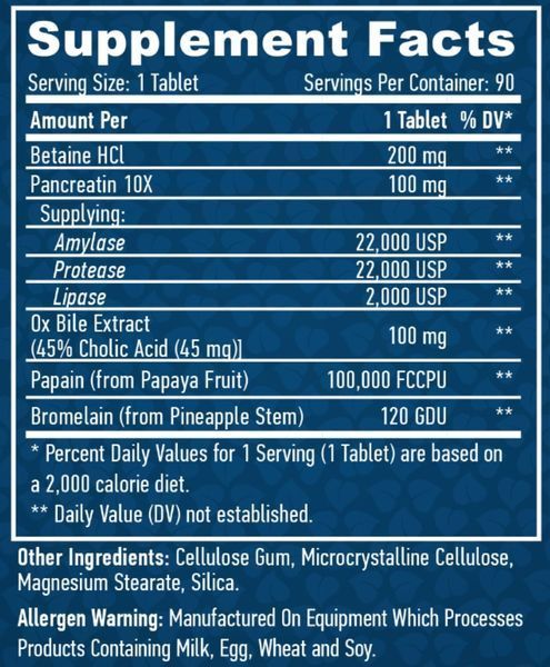 Haya Labs Super Enzymes - 90 таб 5394047755 фото