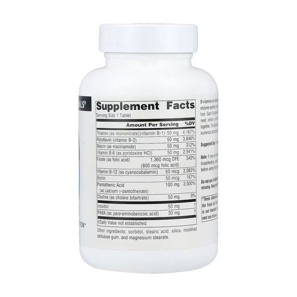 Vitamin B-50 Complex 50mg - 50 tabs 2023-10-5553 фото
