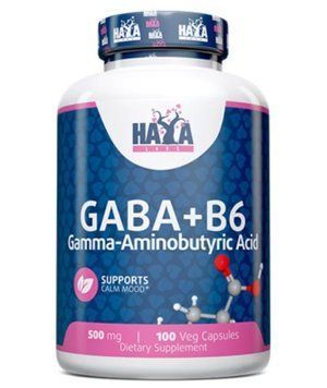 Haya Labs Gaba + B6 500 мг - 100 веган капс 56887623 фото