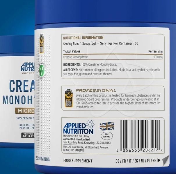 Applied Nutrition Creatine Monohydrate 250 g 027356739809 фото