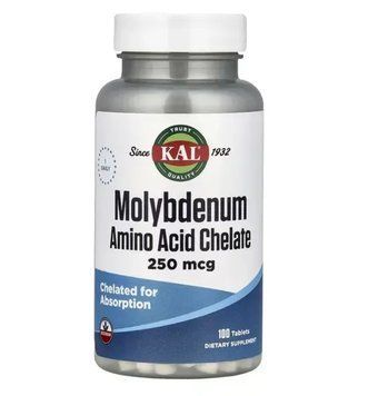 Molybdenum Amino Acid Chelate 250 mcg - 100 tabs 456786456 фото