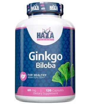 Haya Labs Ginkgo Biloba 60mg - 120 капс 125676523 фото