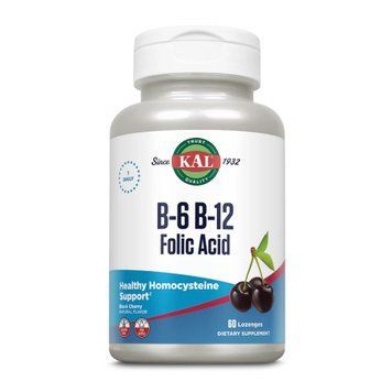 B-6 B-12 Folic Acid - 60 tabs Black Cherry 2023-10-3157 фото