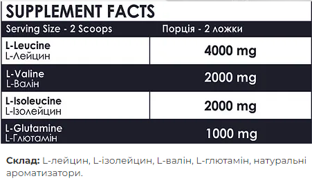 BCAA 2:1:1 + Glutamine - 500g Watermelon 100-56-0406096-20 фото
