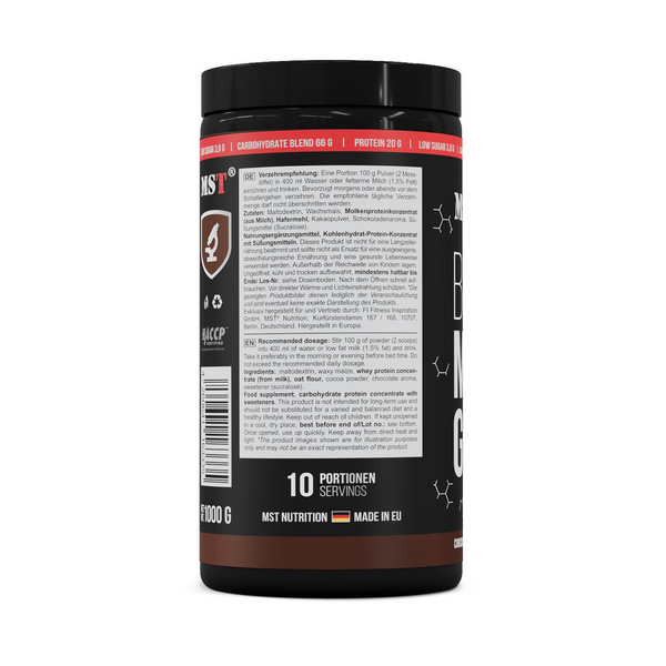 MST&reg; BEST Mass Gainer Chocolate Гейнер 10 порцій 1000 грамів 8358136 фото
